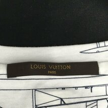 LOUIS VUITTON ルイヴィトン 半袖シャツ 白×紺 Lサイズ CA36929【BKAM2035】_画像4