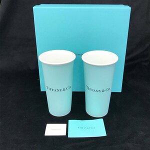 Tiffany & Co.　ティファニー　ラージ　コーヒー　カップ　2個セット　箱付き【BKAO9023】