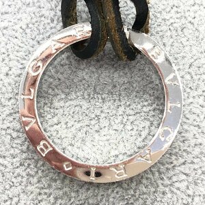 BVLGARI　ブルガリ　ブルガリブルガリ　SV925　キーリング　ネックレス紐付き　総重量11.8g　【BKAO0004】