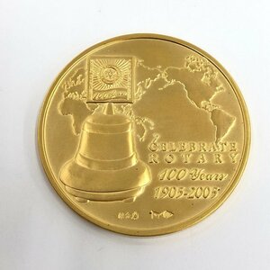 K24　純金メダル　国際ロータリー100周年記念　1000刻印　総重量94.8g【BKAV3068】