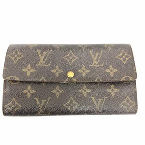 LOUIS VUITTON ルイヴィトン モノグラム ポシェット ポルトモネ クレディ M61724/CA1923 長財布【BKAS6069】