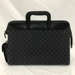 GUCCI グッチ　ビジネスバッグ　GG柄　015・3707 001998　ブラック【BKAS5066】