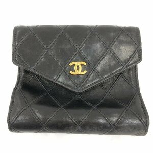 CHANEL シャネル 財布 黒 ココマーク 2633805【BKAS3033】