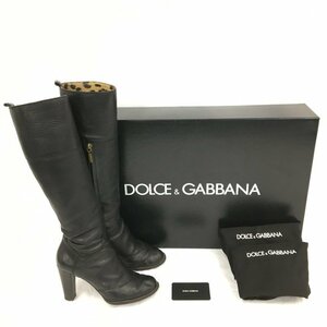 DOLCE & GABBANA ドルチェ&ガッバーナ ロングブーツ サイズ 36 1/2 箱付【BKAX2007】