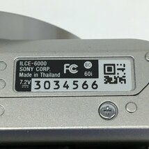 SONY　ソニー　α6000 (ILCE-6000) + E PZ 16-50/3.5-5.6 OSS (SELP1650) + E 55-210/4.5-6.3 OSS (SEL55210)　通電確認済み【BKAW7012】_画像6