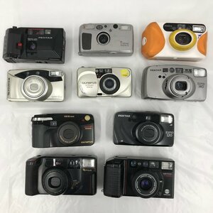 コンパクトカメラ 10点まとめ オリンパス OLYMPUS OZ 120 zoom ペンタックス PENTAX ESPIO 140 京セラ KYOCERA T PROOF 他【BKAW1004】