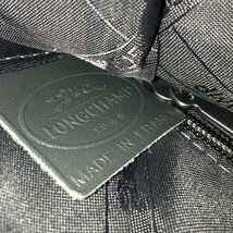 Longchamp ロンシャン ハンドバッグ 黒 袋付き【BKAY5004】_画像8