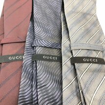 GUCCI グッチ ネクタイ 3点 おまとめ【BKAZ0017】_画像3