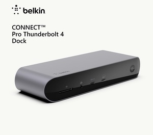 Belkin CONNECT Pro Thunderbolt 4 Dock ドッキングステーション MacBook iPad Windows デュアル/トリプルディスプレイ HDMI 8K USB-C 中古