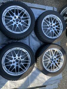 BS BLIZZAK RFT 245/50R19 WEDS DELMORE 19インチ　4本セット　レクサス等