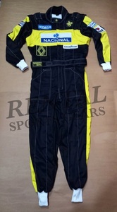  abroad postage included high quality i-ll ton * Senna F1 1985 racing suit Cart size all sorts replica custom-made possible 
