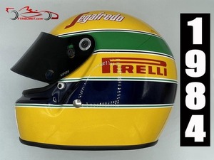  abroad postage included high quality i-ll ton * Senna F1 1984 racing helmet high quality life-size size size all sorts replica 