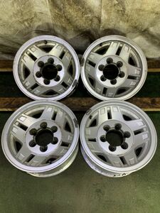 ★送料無料★トヨタ ランドクルーザー純正 15x7JJ 6H 139.7 -20 φ107 4本/中古純正アルミホイール 1697_104