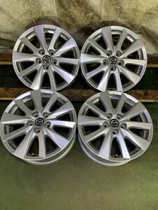 ★送料無料★マツダ CX5 純正 17x7J 5H 114.3 +50 φ67 4本/中古純正アルミホイール 1707_105