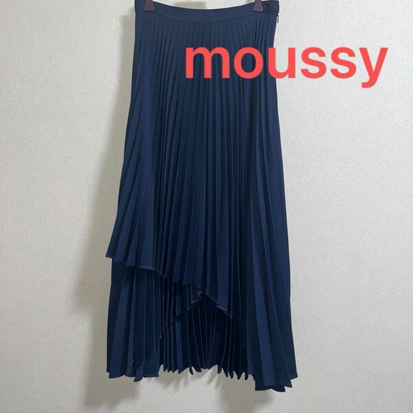 moussyアシメントリープリーツスカート