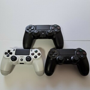 【ジャンク】PS4 純正 コントローラー DUALSHOCK4 デュアルショック4 3点 まとめ売り 動作未確認