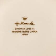 NARUMI × Hallmark ナルミ ホールマーク クリスマステディベア ケーキ皿,ペアカップ_画像3