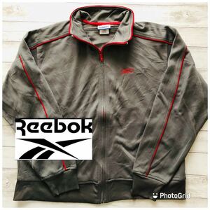 リーボック　Reebok M トラックジャケット　ジャージ　チャコール