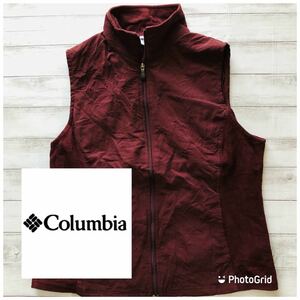 コロンビア　Columbia L ナイロン×フリースベスト　フリースジャケット