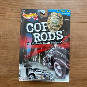 1999 Hot Wheels Cop Rods Fiat 500C St. Paul, MN Police Car 1:64 ホットウィール パトカー ミニカー フィアット カスタム 警察 ポリス