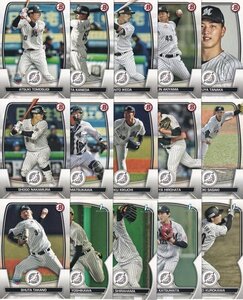 L97【2023 BOWMAN NPBベースボールカード】球団別レギュラーコンプ 15種 千葉ロッテマリーンズ