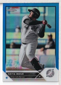 c62【2023 TOPPS NPB CHROME ベースボールカード】Blue Refractor 井上晴哉 150枚限定