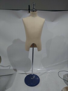 東京 キイヤ トルソー マネキン アパレル ディスプレイ 服飾 什器 女性 店舗 上半身 ヴィンテージ レトロ ボディ　高さ調節可能 針させます