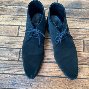 Regal 820R / Legal Italian Calf Sude Suede Boots Black