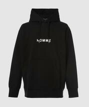 新品未使用 COMME des GARCONS HOMME ロゴプリントスェットパーカー_画像1