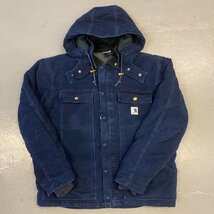 ☆CARHARTT×ADAM KIMMEL カーハート×アダムキメル☆インディゴ モールスキン フード付き ワーク ジャケット_画像1