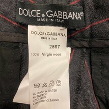 ☆DOLCE&GABBANA ドルチェアンドガッバーナ☆【T698 2567】01AW ローライズ ストライプ スラックス パンツ_画像8