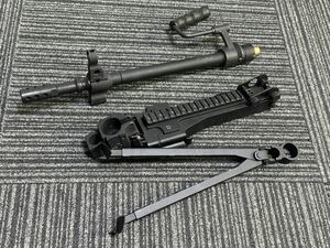 M249 MINIMI(ミニミ) 電動ガン バレル ＋ トップカバー ＋ バイポッド　検索：Mk46/機関銃