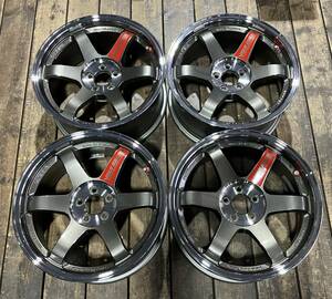 美品！希少！RAYS VOLKRACING TE37 SL 17インチ 8JJ +25 5H 100 FORGED 4本 鍛造 トヨタ ハチロク 86