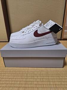 NIKE ナイキ　AIR FORCE 1 '07 CZ0326-100 エア フォース 白×チームレッド 27.5 送料無料