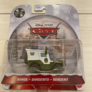 マテル カーズ　WINTERTIME サージ ウィンタータイムシリーズ　SARGE ミニカー キャラクターカー　CARS MATTEL クリスマス