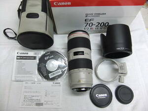 美品 Canon キヤノン EF 70-200mm F2.8 L IS Ⅱ USM 三脚座,元箱付 カビ,クモリなし