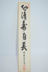 短冊 大徳寺 雲林院 藤田 寛道 「心清寿自長」 茶道 02-8116