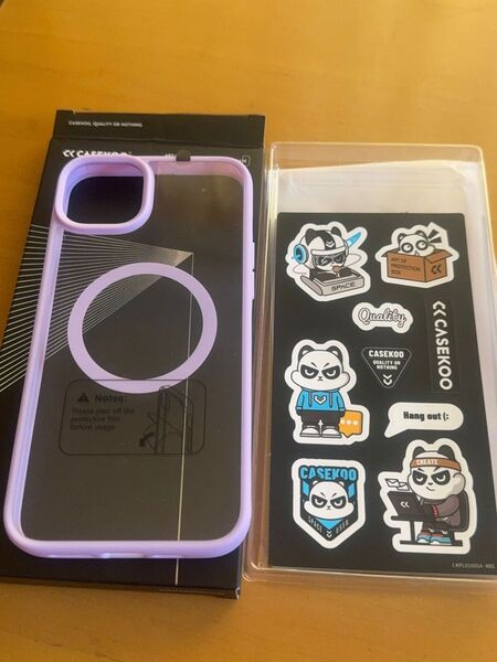 iPhone13promax用 ケ-ス ①横とカメラ部分がラベンダー