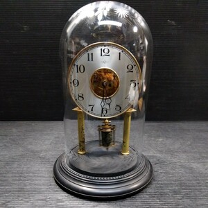 コレクター放出品 動作確認済 CRESCENT 振り子時計 昭和レトロ 古い 置時計 アンティーク ヴィンテージ 古時計