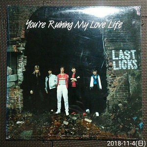 未開封us盤1LP LAST LICKS / You're Ruinig My Love Life SN-161601-02 シールド！！