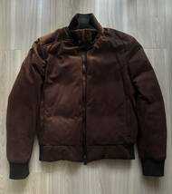 定価138万円 Berluti Patine Leather Down Jacket ベルルッティ パティーヌ レザーダウンジャケット 50サイズ_画像1