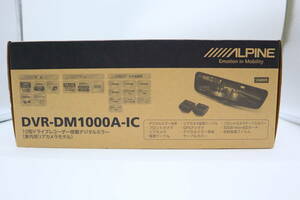 未使用　アルパイン(ALPINE) ドライブレコーダー搭載 10インチデジタルミラー(純正ミラー交換タイプ/車内リアカメラ) DVR-DM1000A-IC 