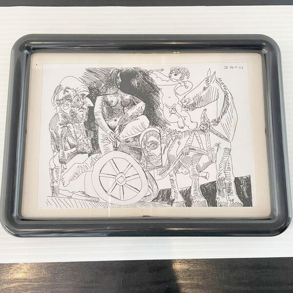 送料無料 ピカソ 卓上ポスター ペン画 アート ポスター Pablo Picasso