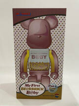 未開封 MY FIRST BE@RBRICK B@BY PINK & GOLD Ver. 400％_画像1