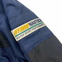 【L】USA古着 90s nautica ノーティカ 裏地メッシュ ナイロンジャケット ネイビー ブラック_画像3