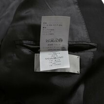 1円 DIOR HOMME / 14SS 美品 デザインカラー スーツ セットアップ / ウール / スリム / ジャケット 48 パンツ 46 黒 / ディオールオム_画像7