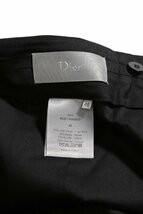 1円 DIOR HOMME / 14SS 美品 デザインカラー スーツ セットアップ / ウール / スリム / ジャケット 48 パンツ 46 黒 / ディオールオム_画像10