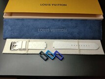 LOUIS VUITTON ルイ・ヴィトン 純正 タンブール ラバーベルト 尾錠付 モノグラム ホライゾン メンズ 替えベルト LV ラバー 腕時計 凸部12mm_画像3