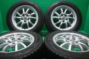 L179-20 送料無料 205/60R16 スタッドレス 4本セット ダンロップ WINTER MAXX WM02 8分山 溝たっぷり トヨタ純正 プリウスα SAI