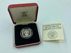 イギリス 銀貨 1ポンド スコットランド アザミと王冠 1984年 UNITED KINGDOM SILVER PROOF ONE POUND COIN P800